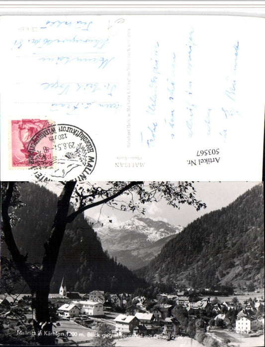 503567,Mallnitz Totale geg. Tauerntal m. Geisel Bergkulisse