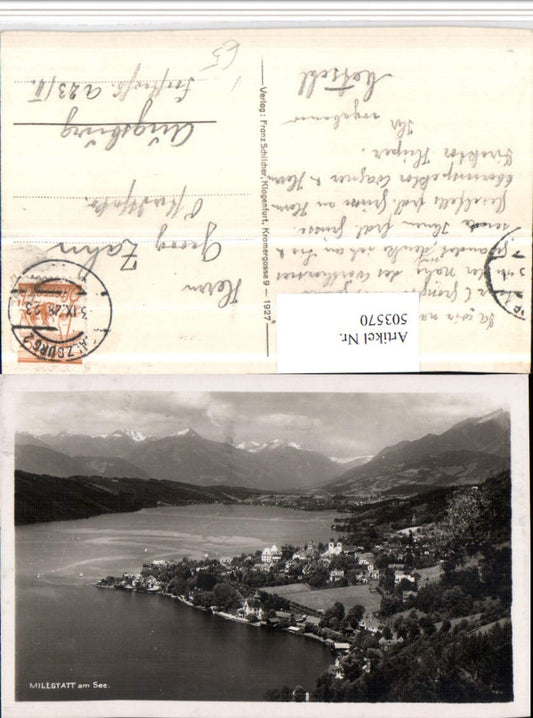 503570,Millstatt am See Totale Bergkulisse pub Franz Schilcher