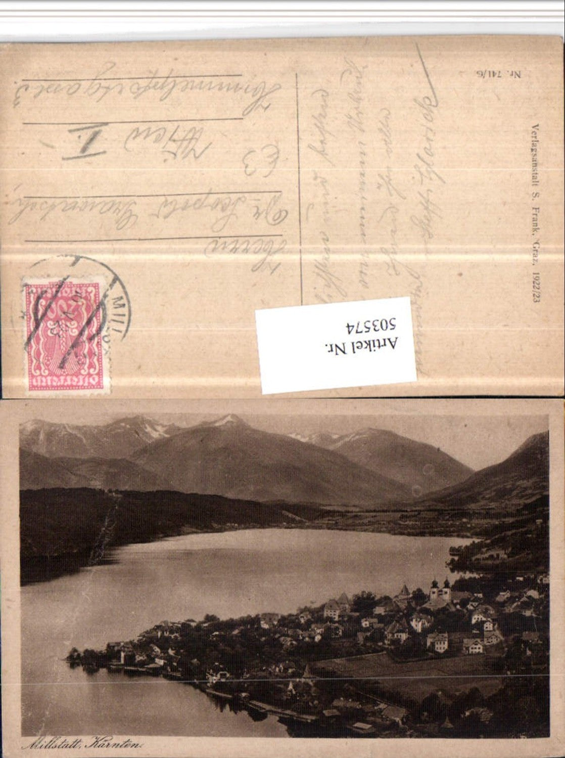 503574,Millstatt am See Totale Bergkulisse