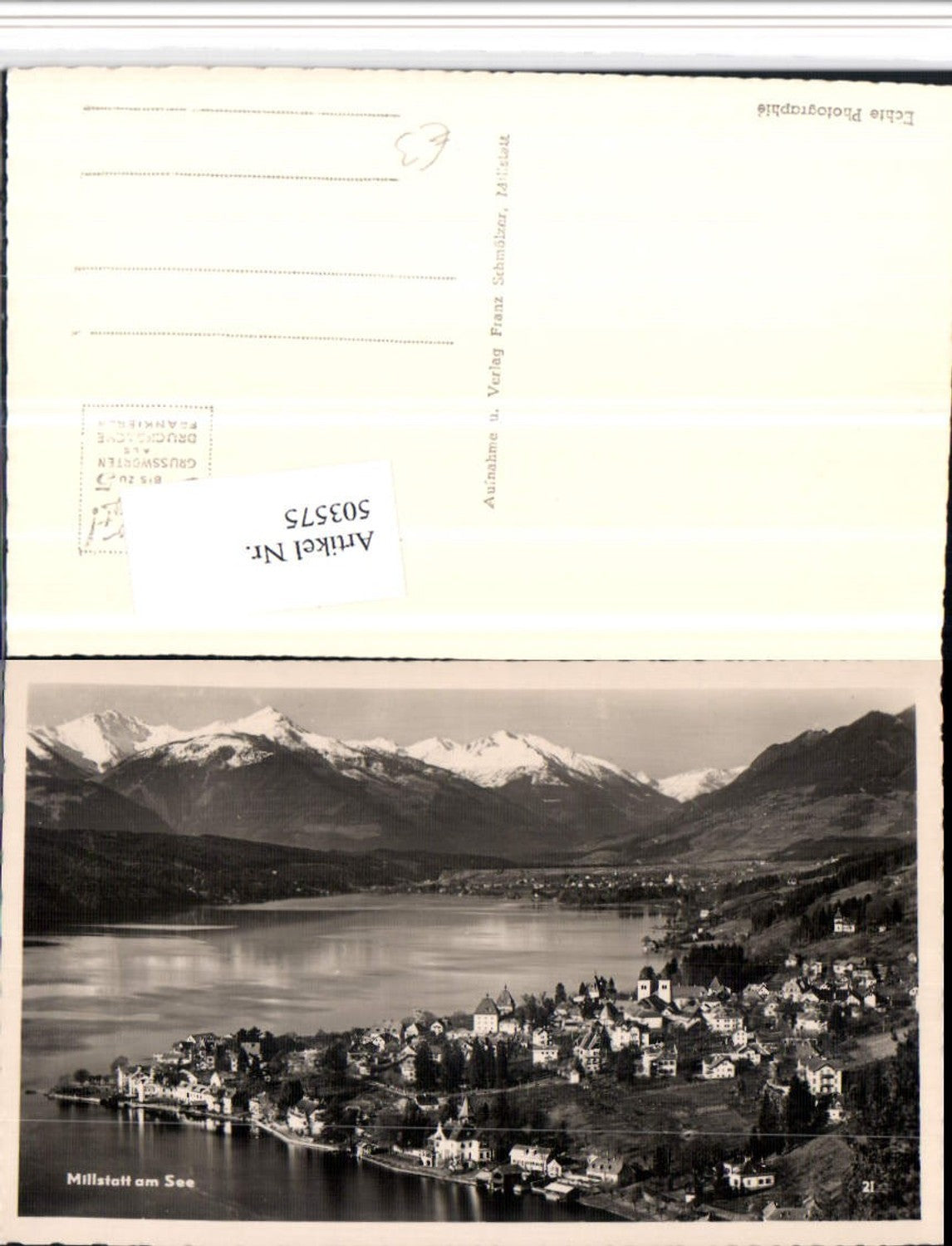 503575,Millstatt am See Totale Bergkulisse