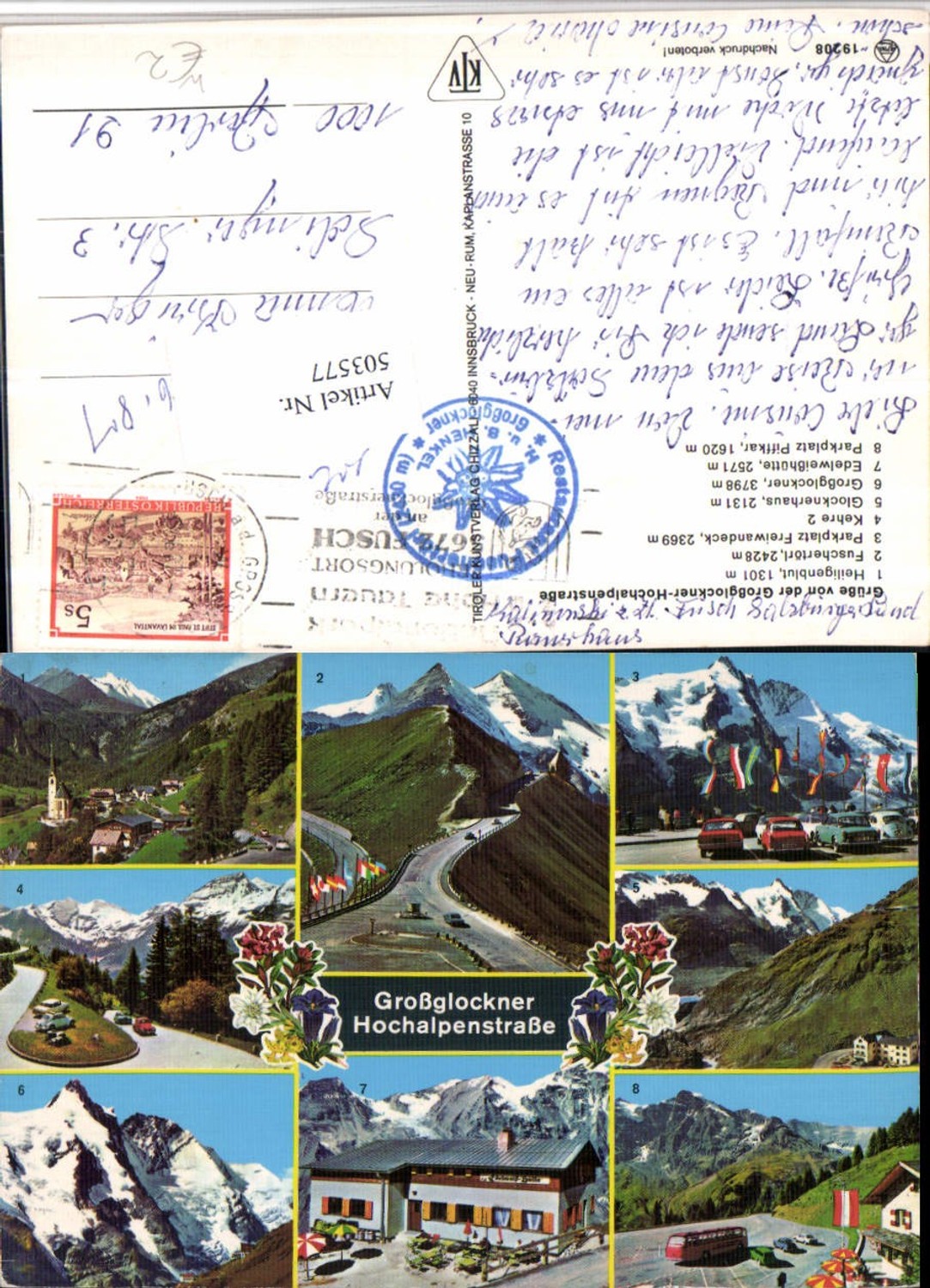 503577,Großglockner Hochalpenstraße b. Heiligenblut Mehrbildkarte