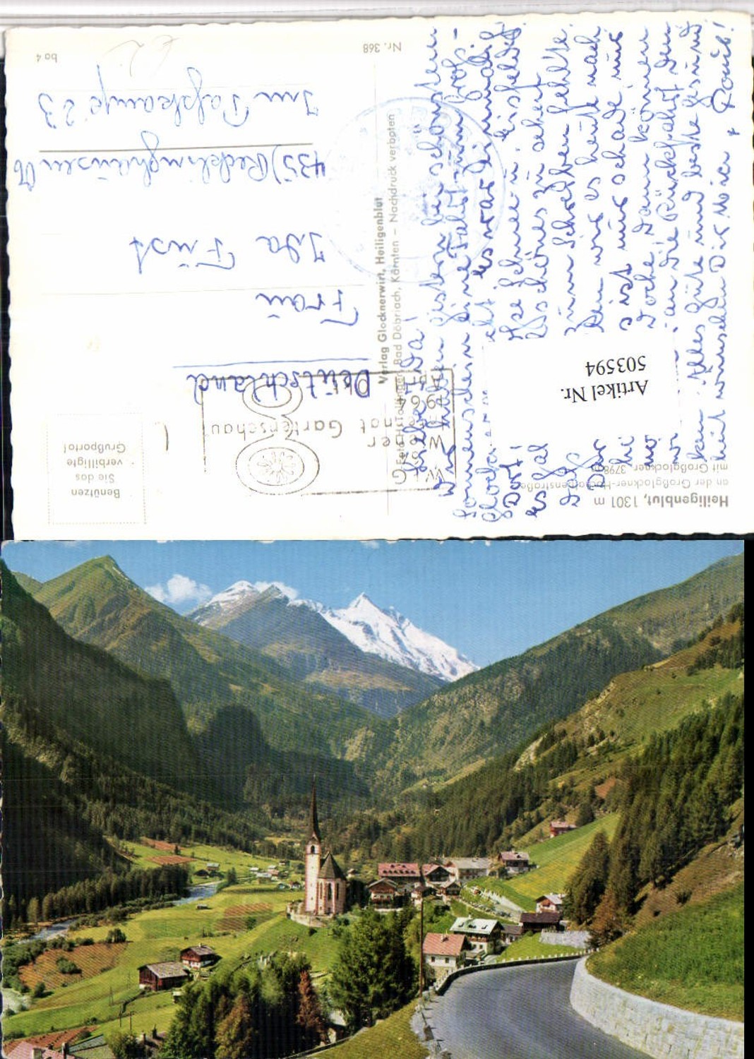 503594,Heiligenblut Totale m. Großglockner Bergkulisse