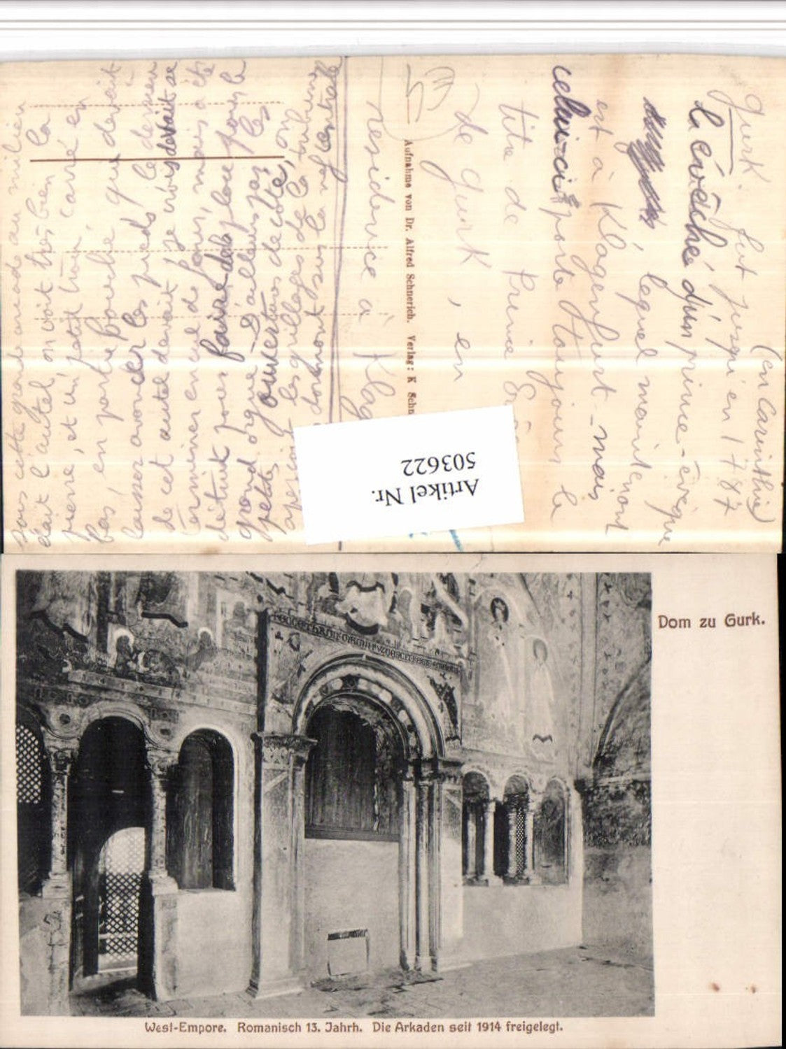 503622,Dom zu Gurk West-Empore Arkaden
