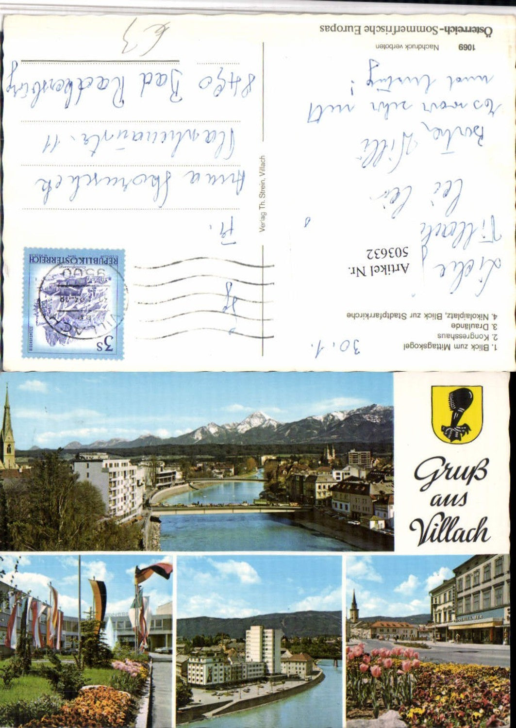 503632,Villach Teilansicht Kongresshaus Draulände Mehrbildkarte