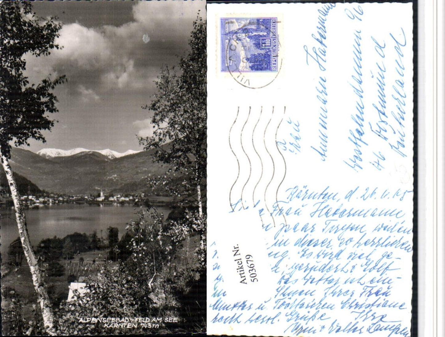 503679,Alpenseebad Feld am See Totale Bergkulisse