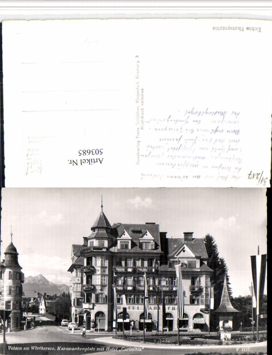 503685,Velden am Wörthersee Karawankenplatz m. Hotel Carinthia
