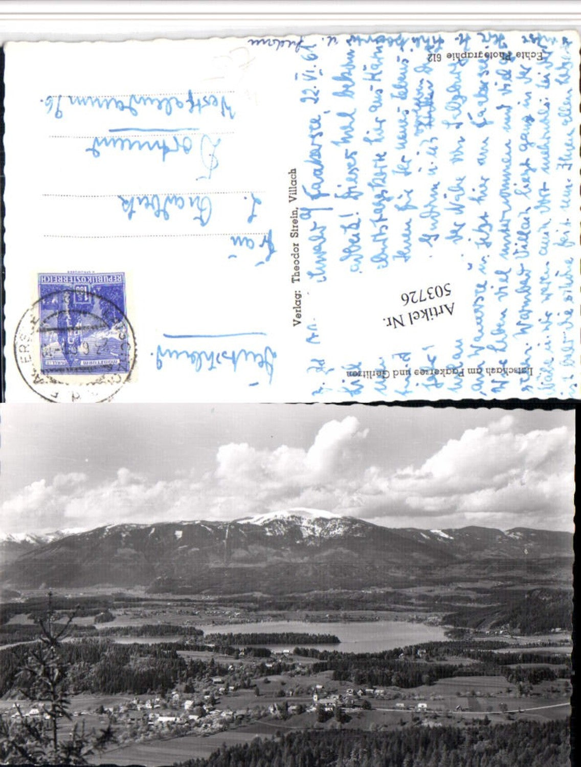 503726,Latschach am Faakersee Totale m. Gerlitzen Bergkulisse