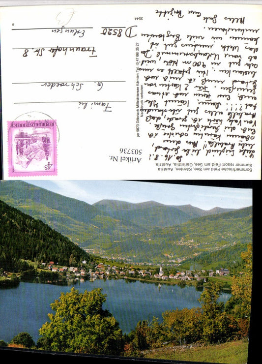 503736,Feld am See Totale Bergkulisse