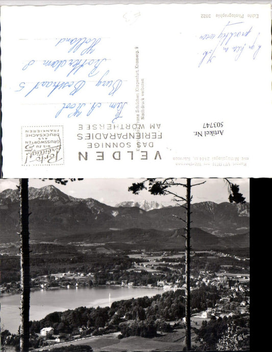 503747,Velden am Wörthersee Totale m. Mittagskogel Bergkulisse pub F. Schilcher