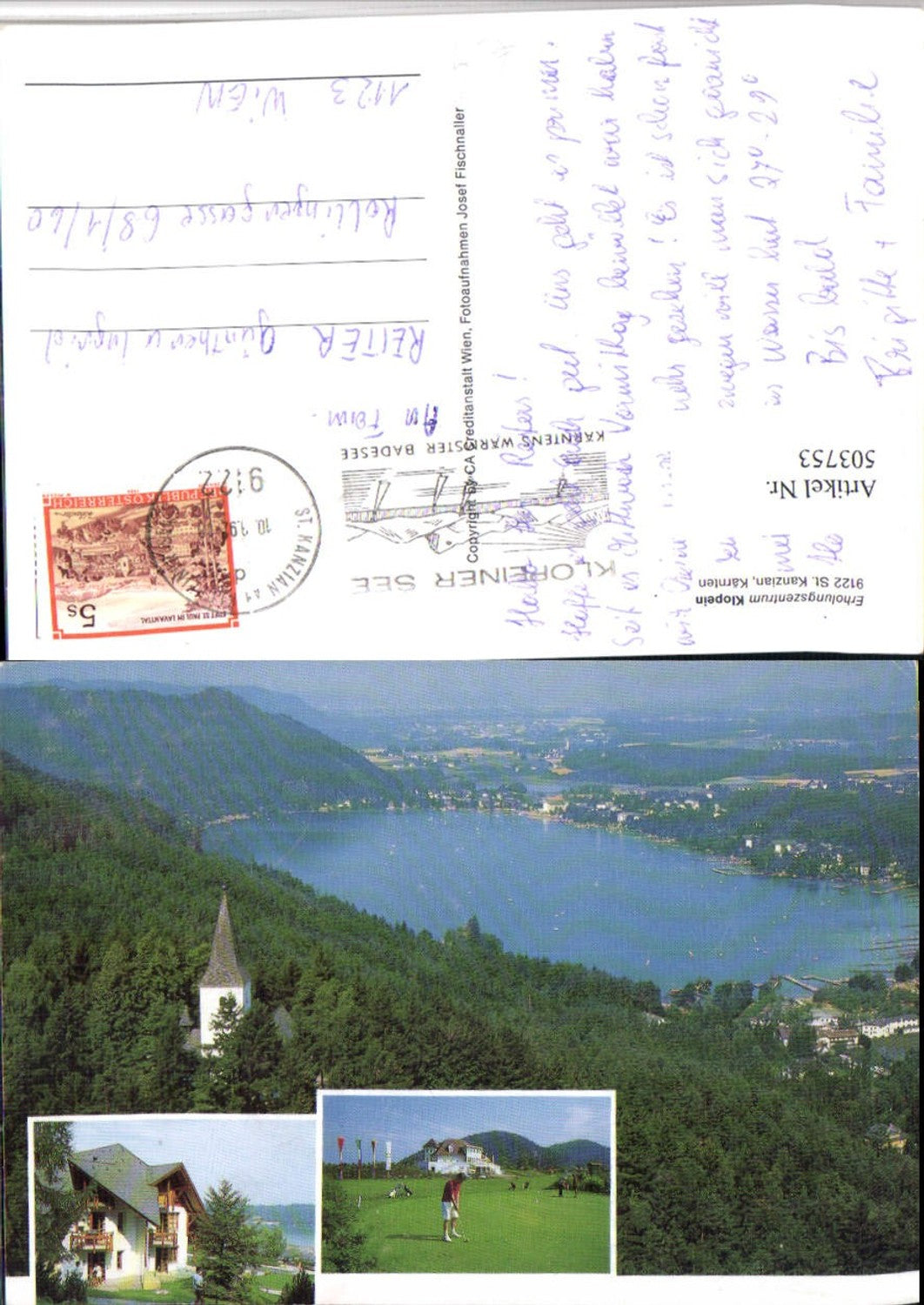 503753,St. Kanzian Erholungszentrum Klopein See Golf Mehrbildkarte