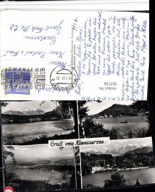 503758,Klopeinersee See b. St. Kanzian Mehrbildkarte