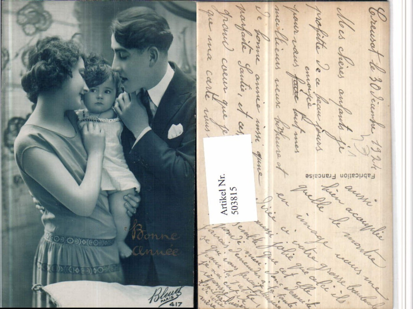 503815,Gruppe Familie Paar m. Kind pub Bleuet Paris 417
