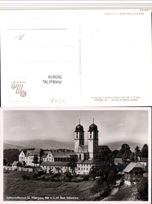 503879, St. Märgen in the Black Forest, partial view of the church