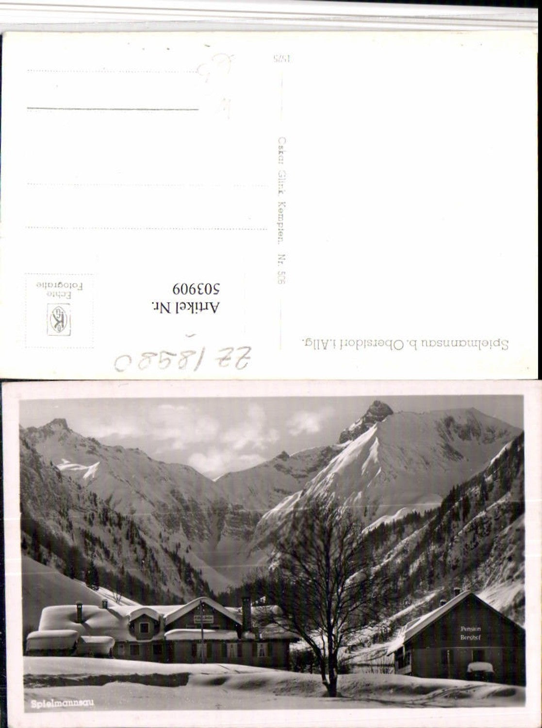503909,Spielmannsau b. Oberstdorf im Allgäu Gasthof Pension Bergkulisse