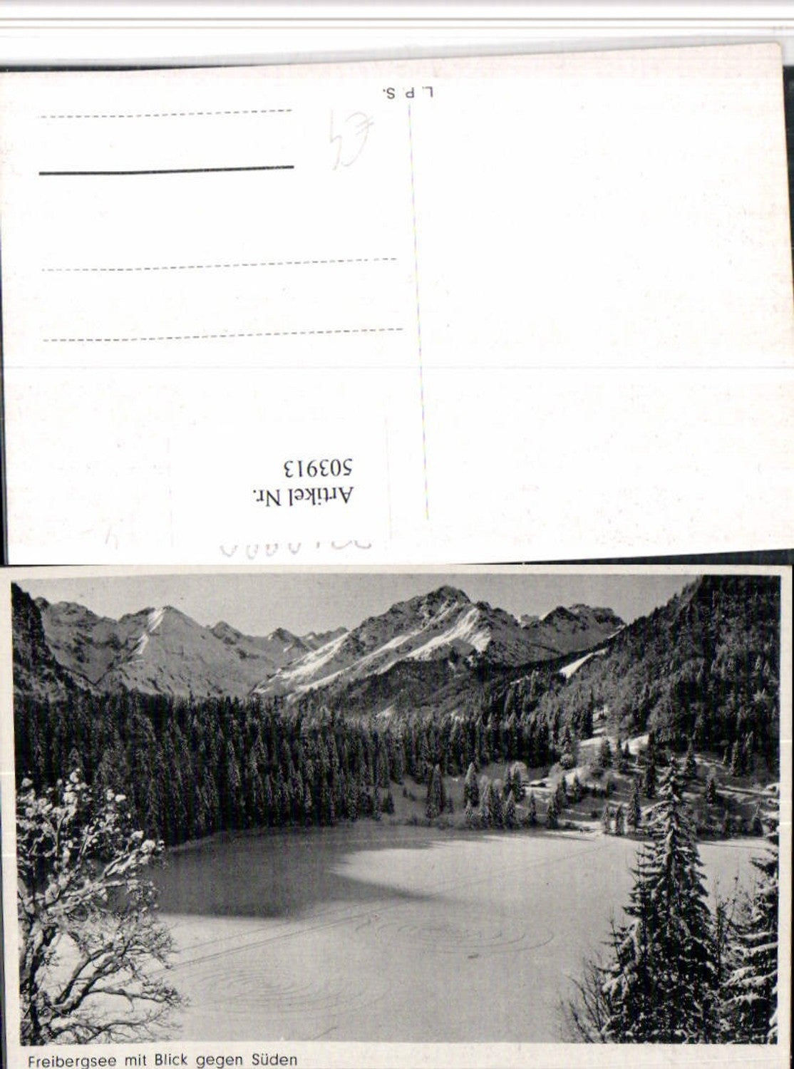 503913,Freibergsee See b. Oberstdorf im Allgäu Bergkulisse Winterbild