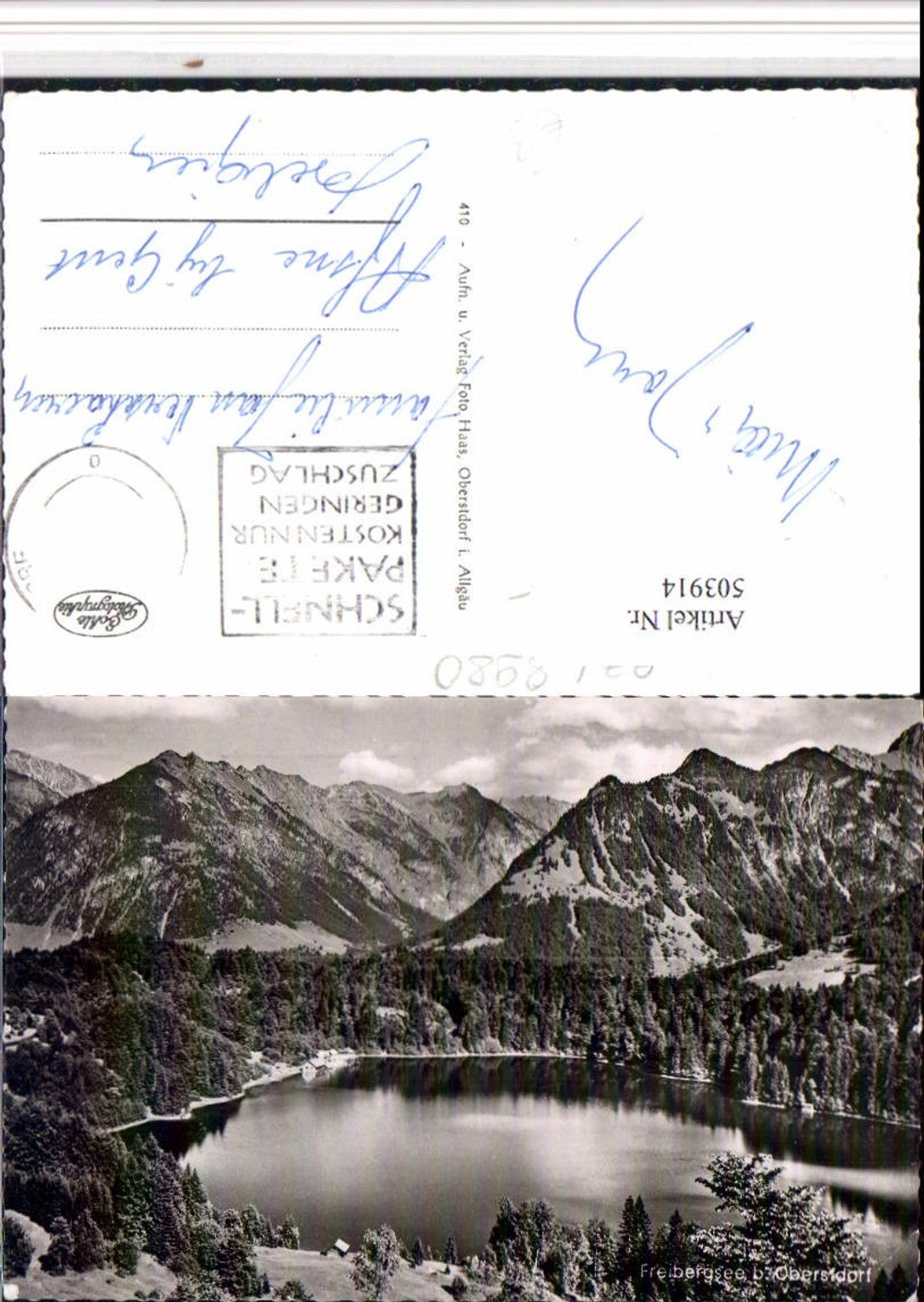 503914,Freibergsee See b. Oberstdorf im Allgäu Bergkulisse