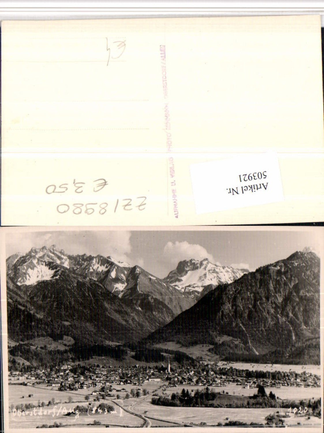 503921,Oberstdorf im Allgäu Totale Bergkulisse