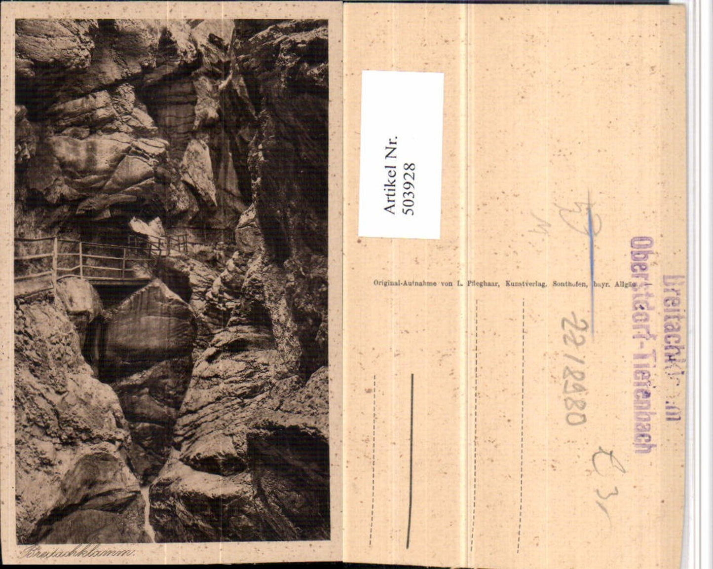 503928,Breitachklamm Klamm b. Oberstdorf im Allgäu