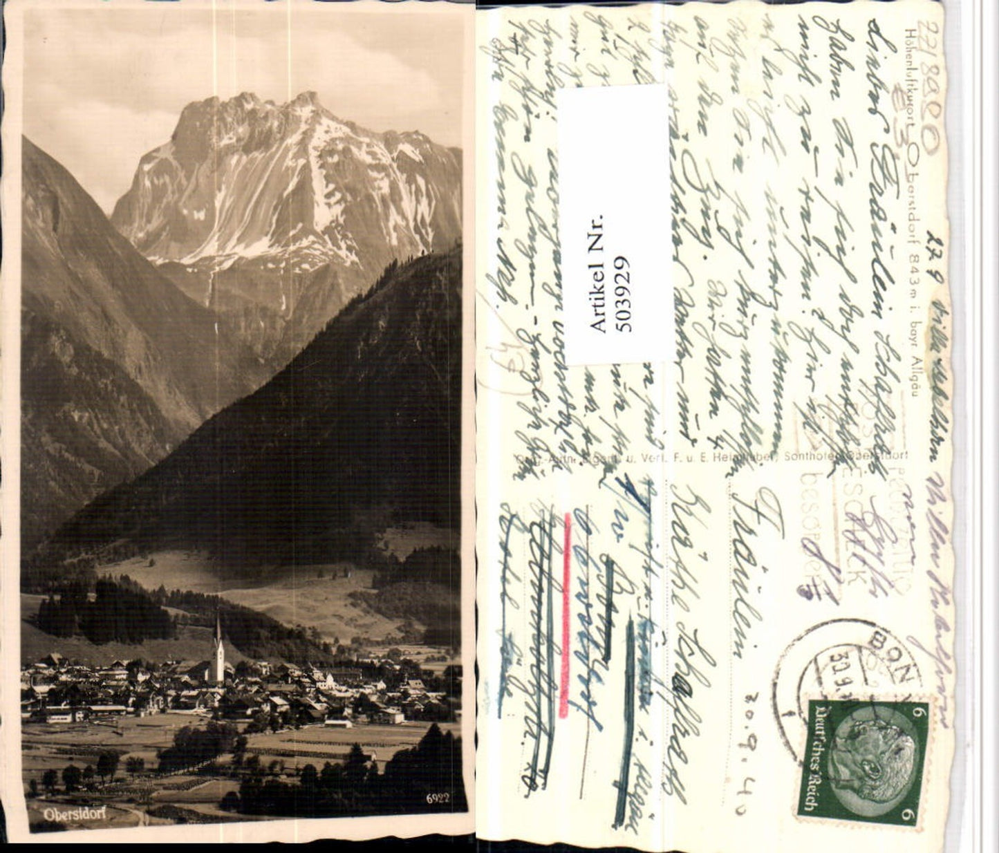 503929,Oberstdorf im Allgäu Totale Bergkulisse