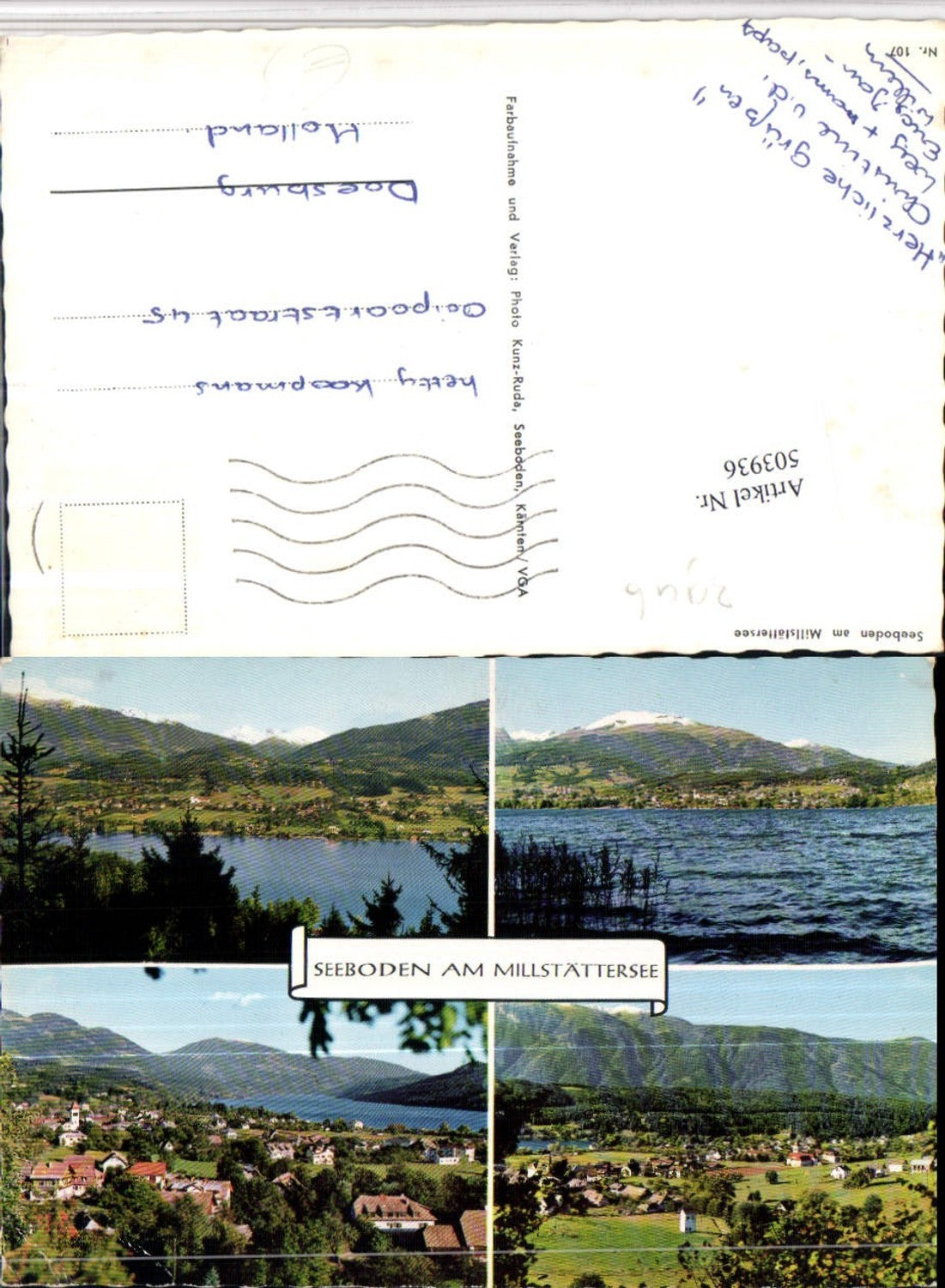 503936,Seeboden am Millstättersee Totale Bergkulisse Mehrbildkarte