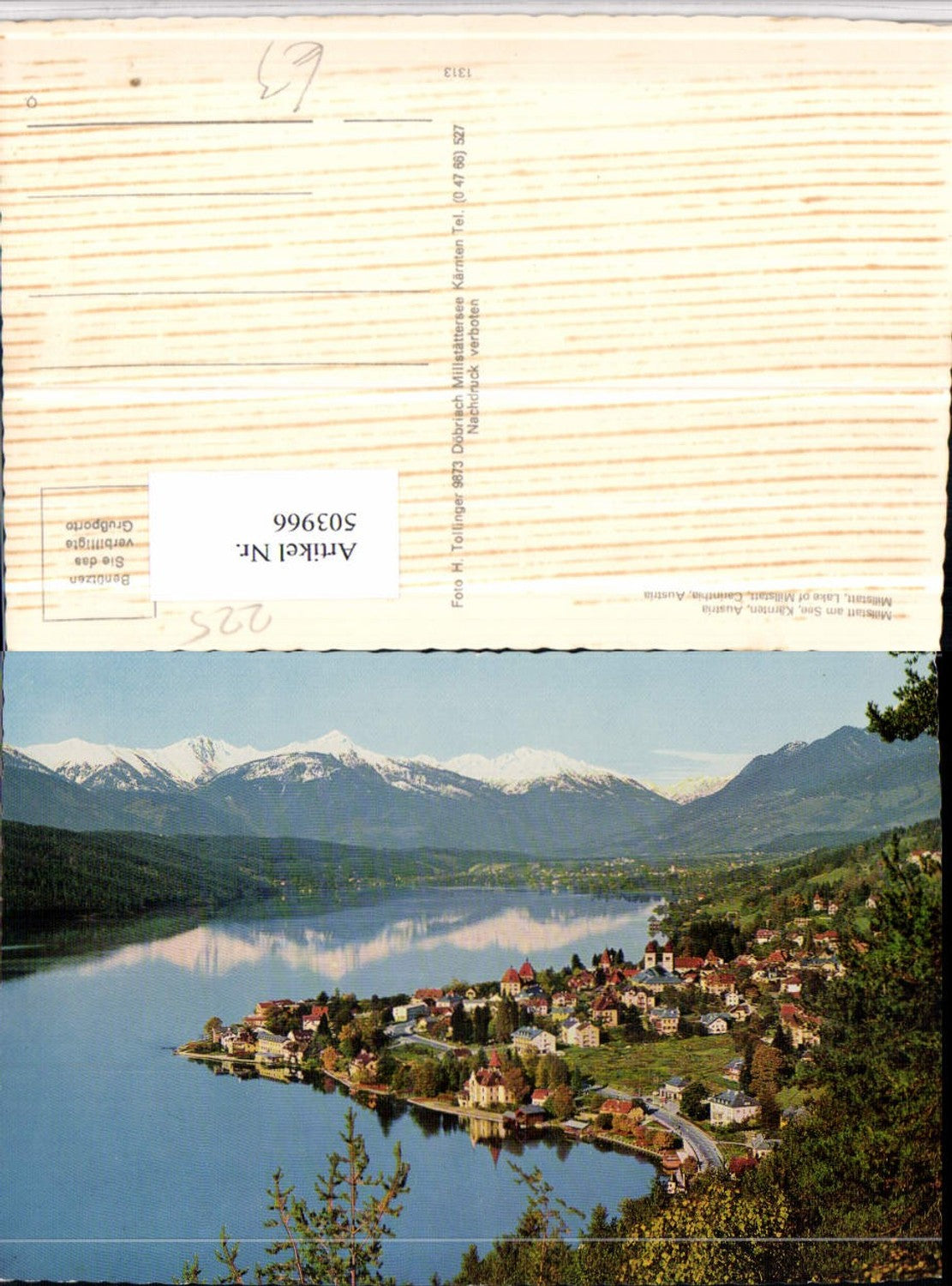 503966,Millstatt am See Totale Bergkulisse