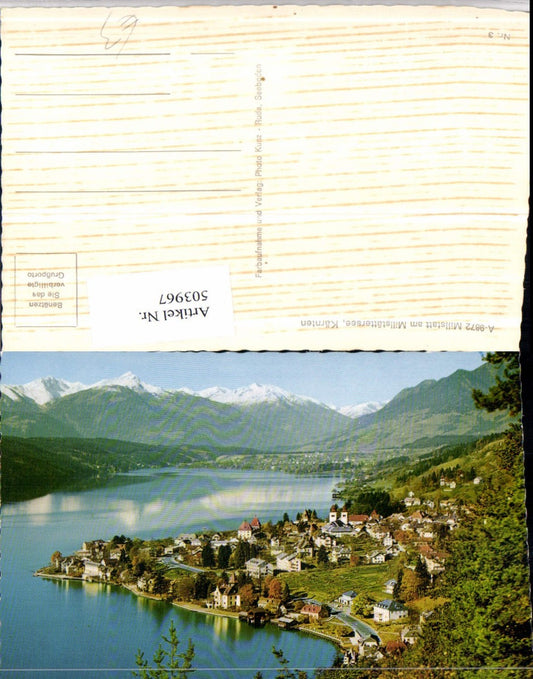 503967,Millstatt am See Totale Bergkulisse