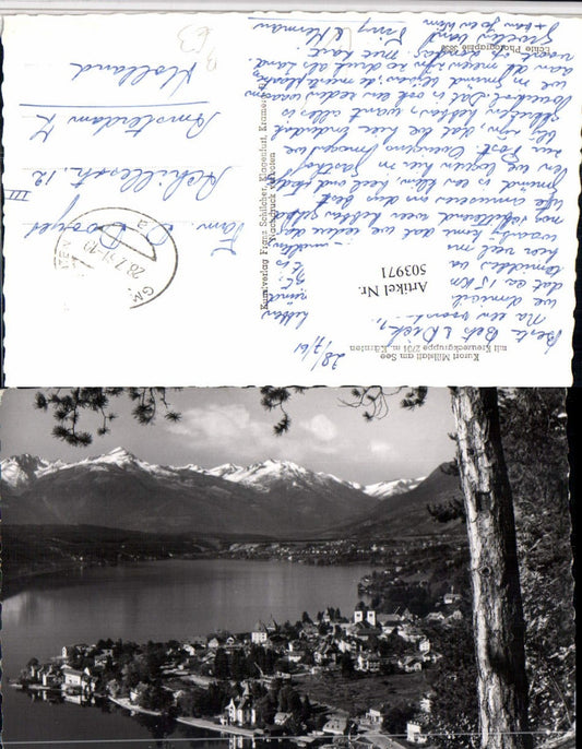 503971,Millstatt am See Totale m. Kreuzeckgruppe Bergkulisse