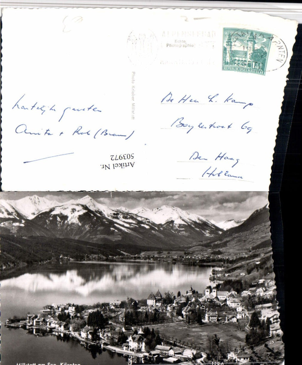503972,Millstatt am See Totale Bergkulisse