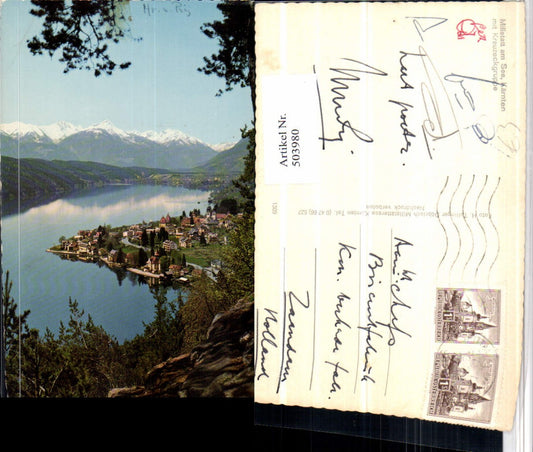 503980,Millstatt am See Totale m. Kreuzeckgruppe Bergkulisse