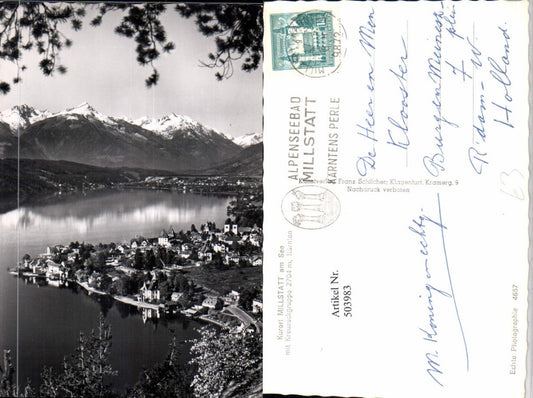 503983,Millstatt am See Totale m. Kreuzeckgruppe Bergkulisse