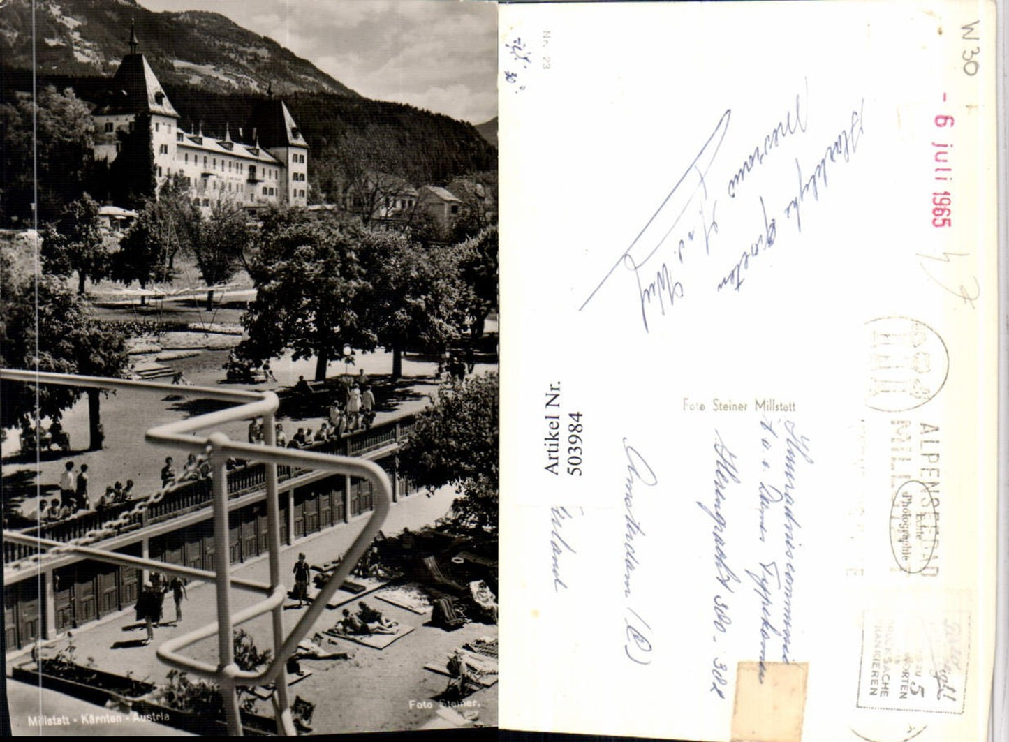 503984,Millstatt am See Strandbad Promenade Stift