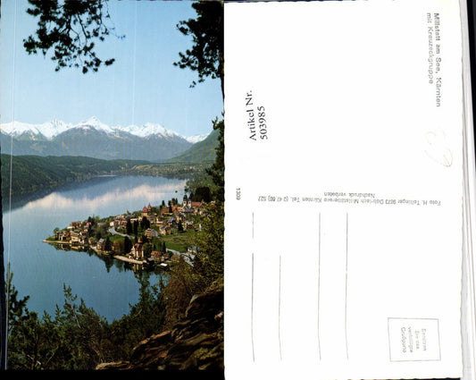 503985,Millstatt am See Totale m. Kreuzeckgruppe Bergkulisse