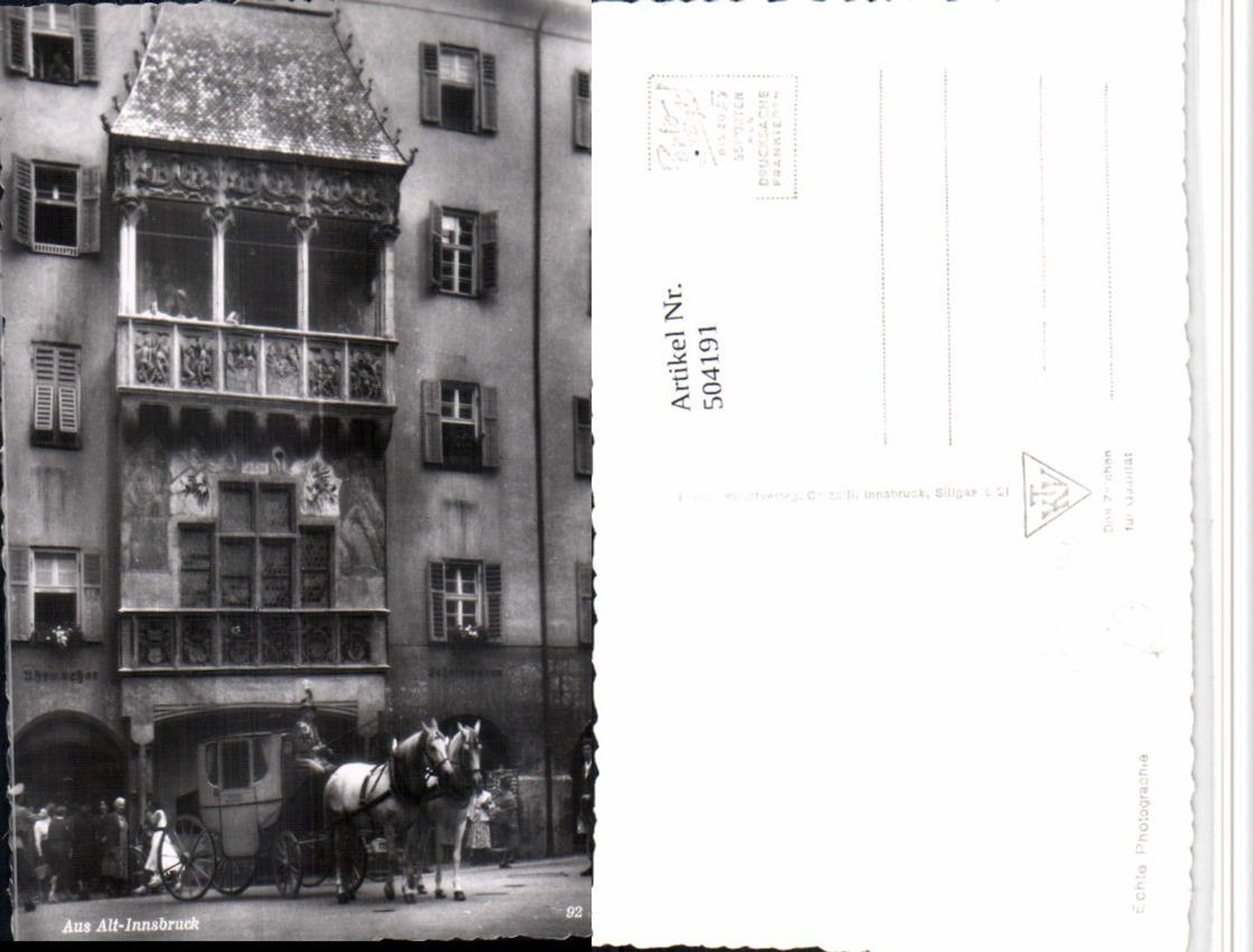 Alte Ansichtskarte – Old Postcard