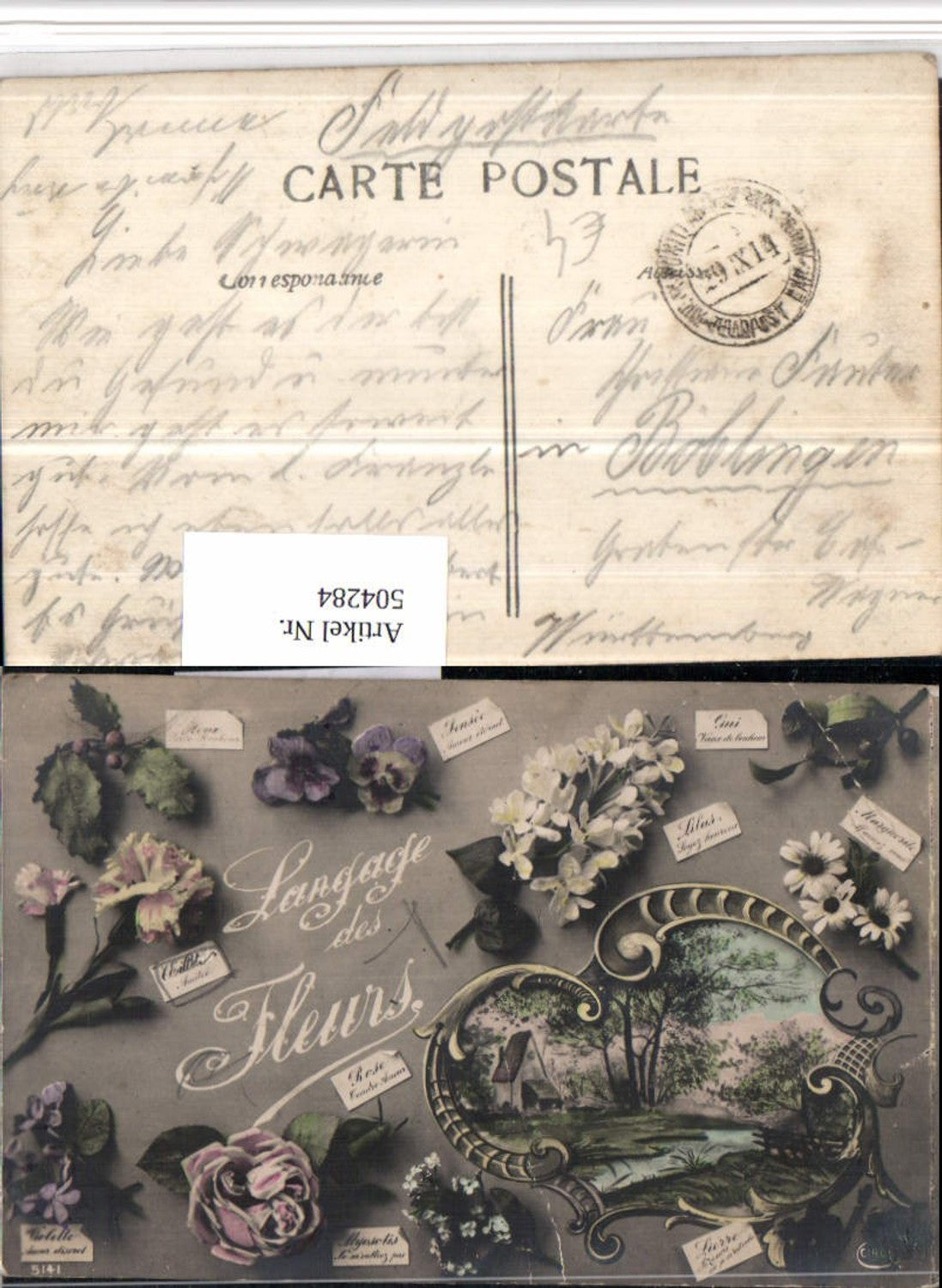 504284,Langage des Fleurs Fotomontage Landschaft Blumen