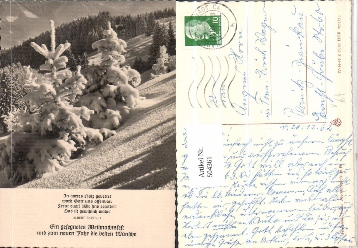 504361,Fotokunst Müller-Brunke Winterlandschaft Wald Spruch