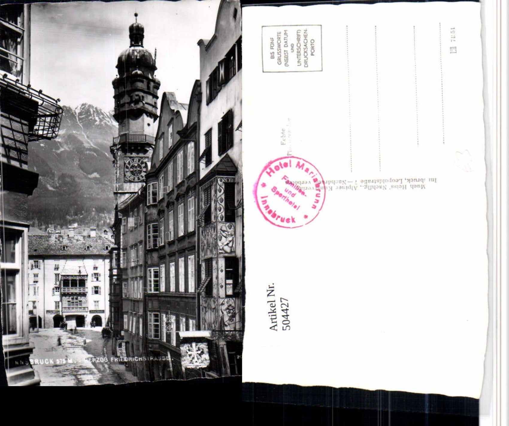Alte Ansichtskarte – Old Postcard