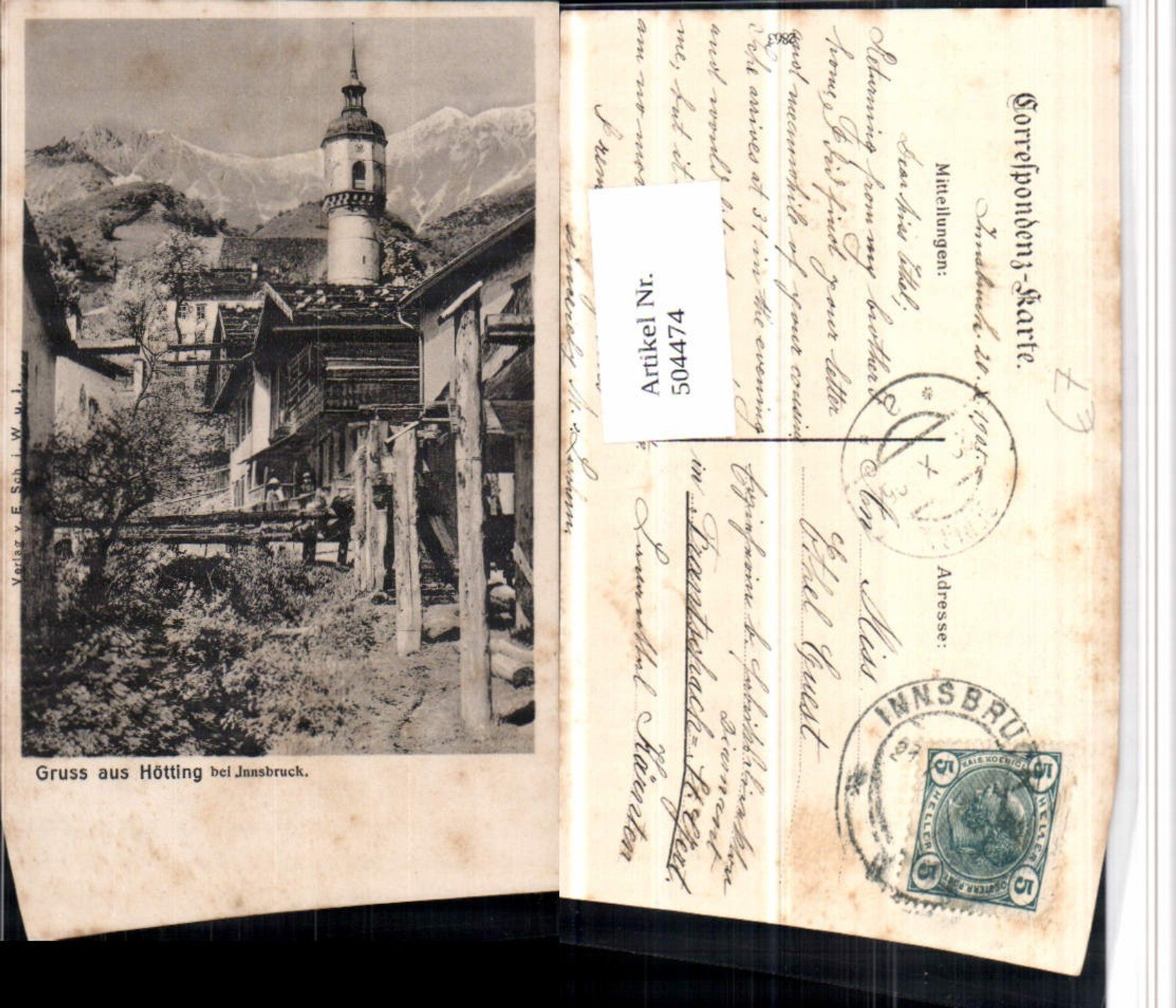 Alte Ansichtskarte – Old Postcard