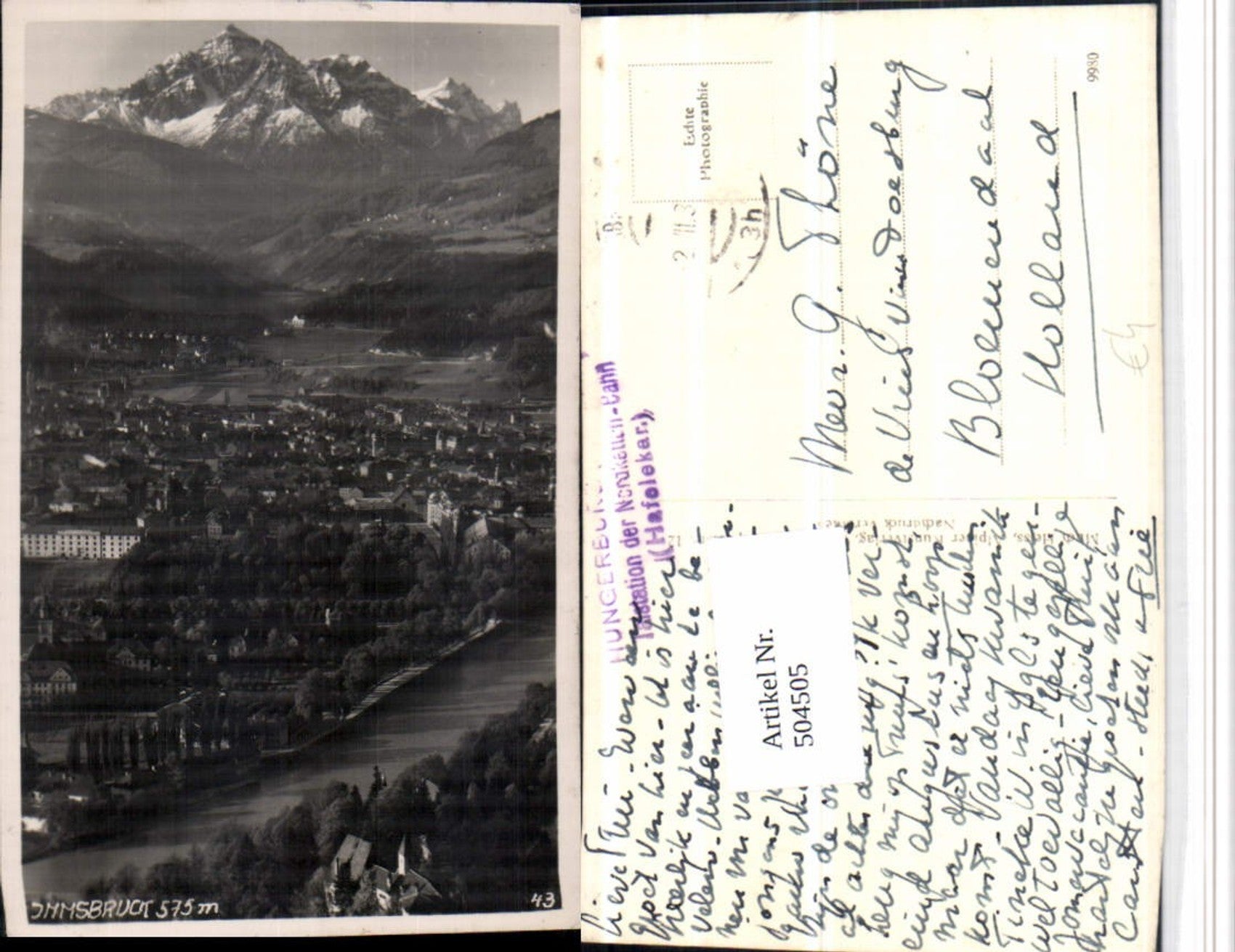 Alte Ansichtskarte – Old Postcard