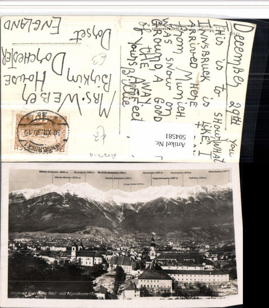 Alte Ansichtskarte – Old Postcard