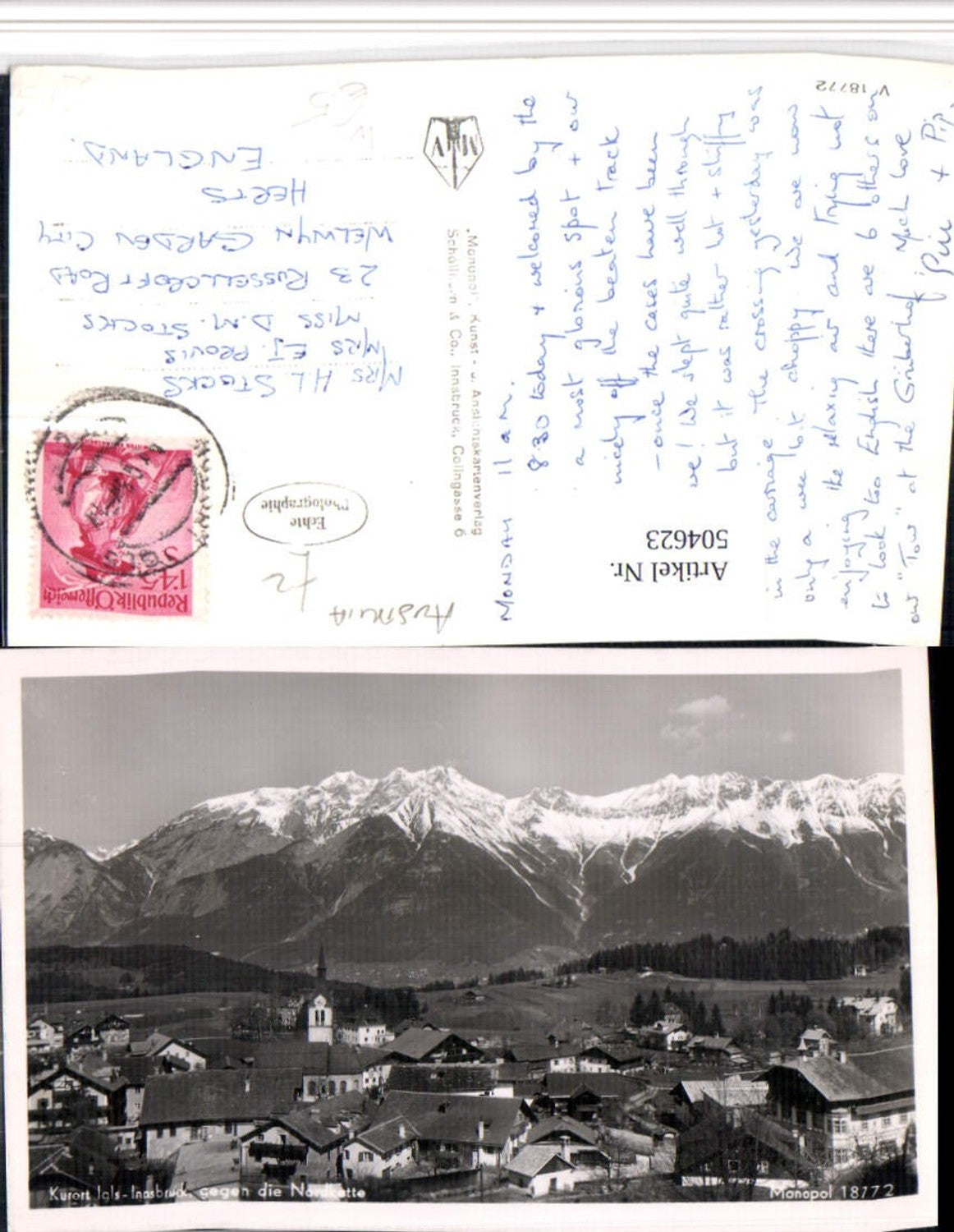 Alte Ansichtskarte – Old Postcard