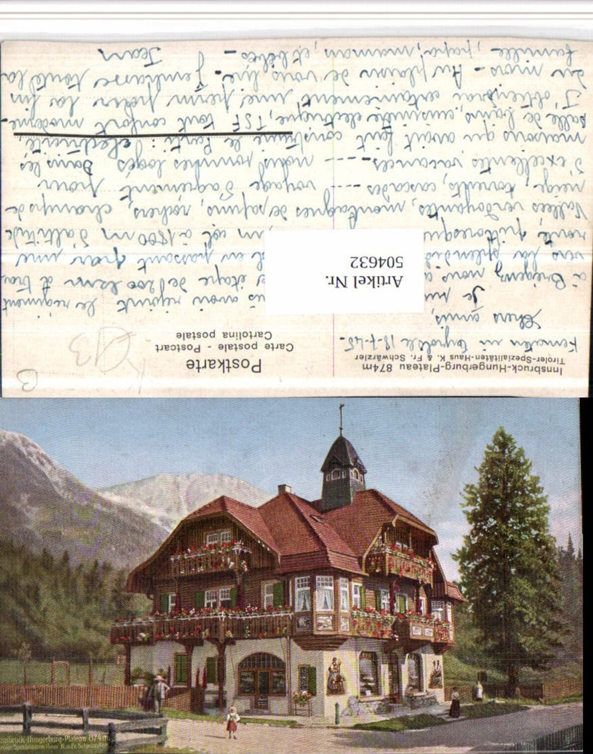 Alte Ansichtskarte – Old Postcard