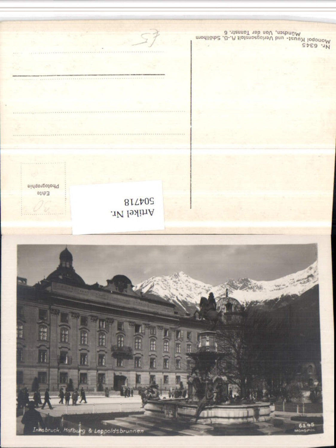 Alte Ansichtskarte – Old Postcard