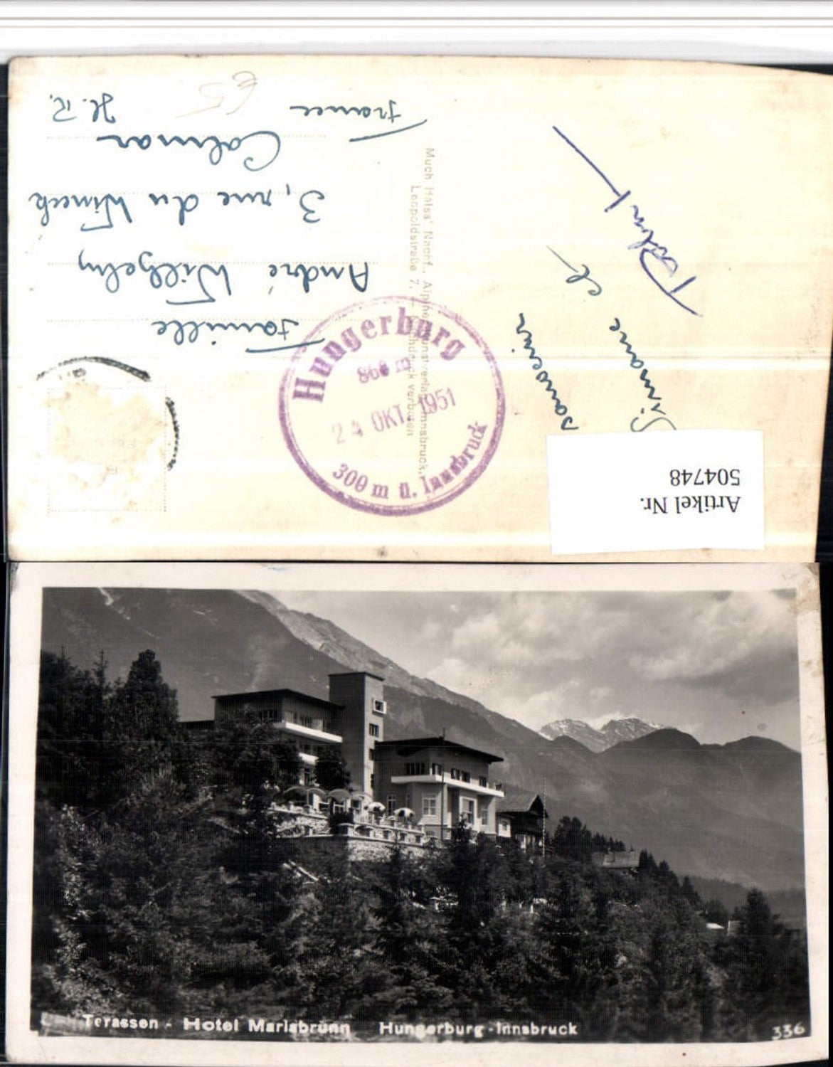 Alte Ansichtskarte – Old Postcard
