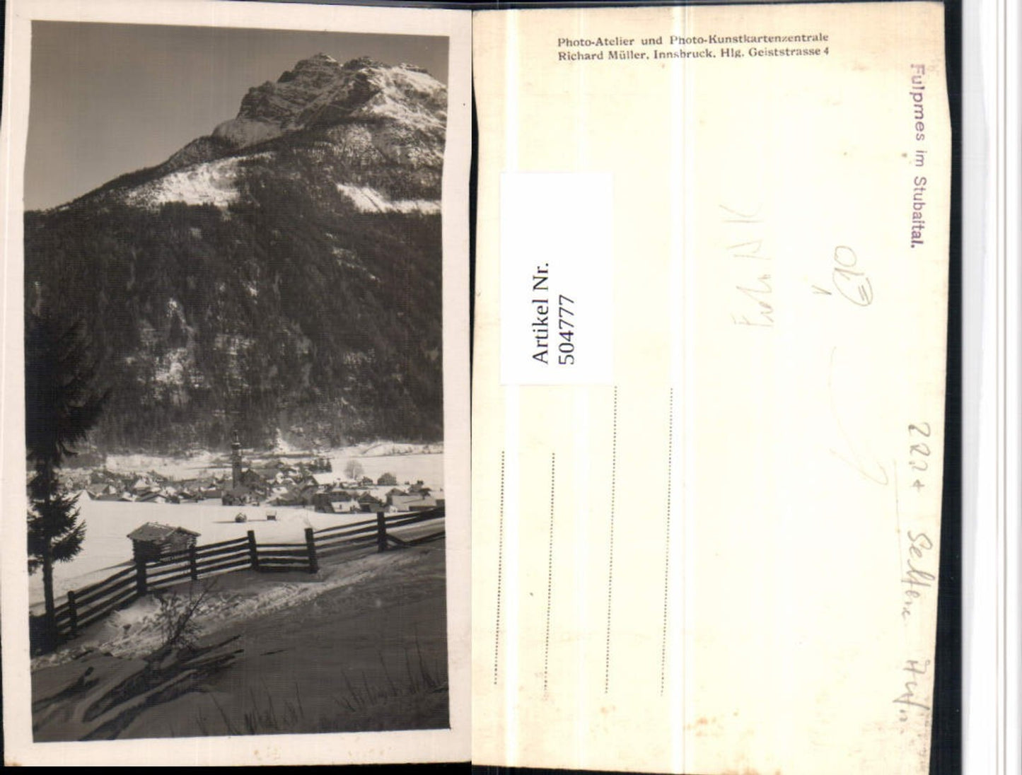 Alte Ansichtskarte – Old Postcard