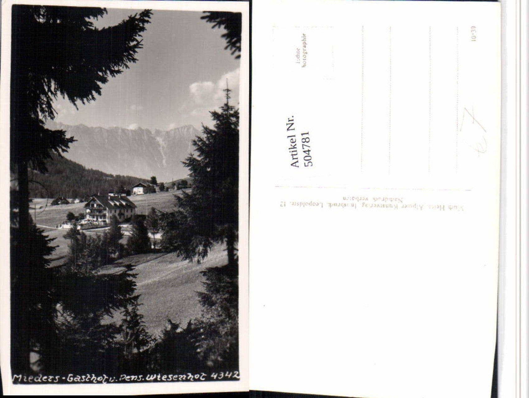 Alte Ansichtskarte – Old Postcard