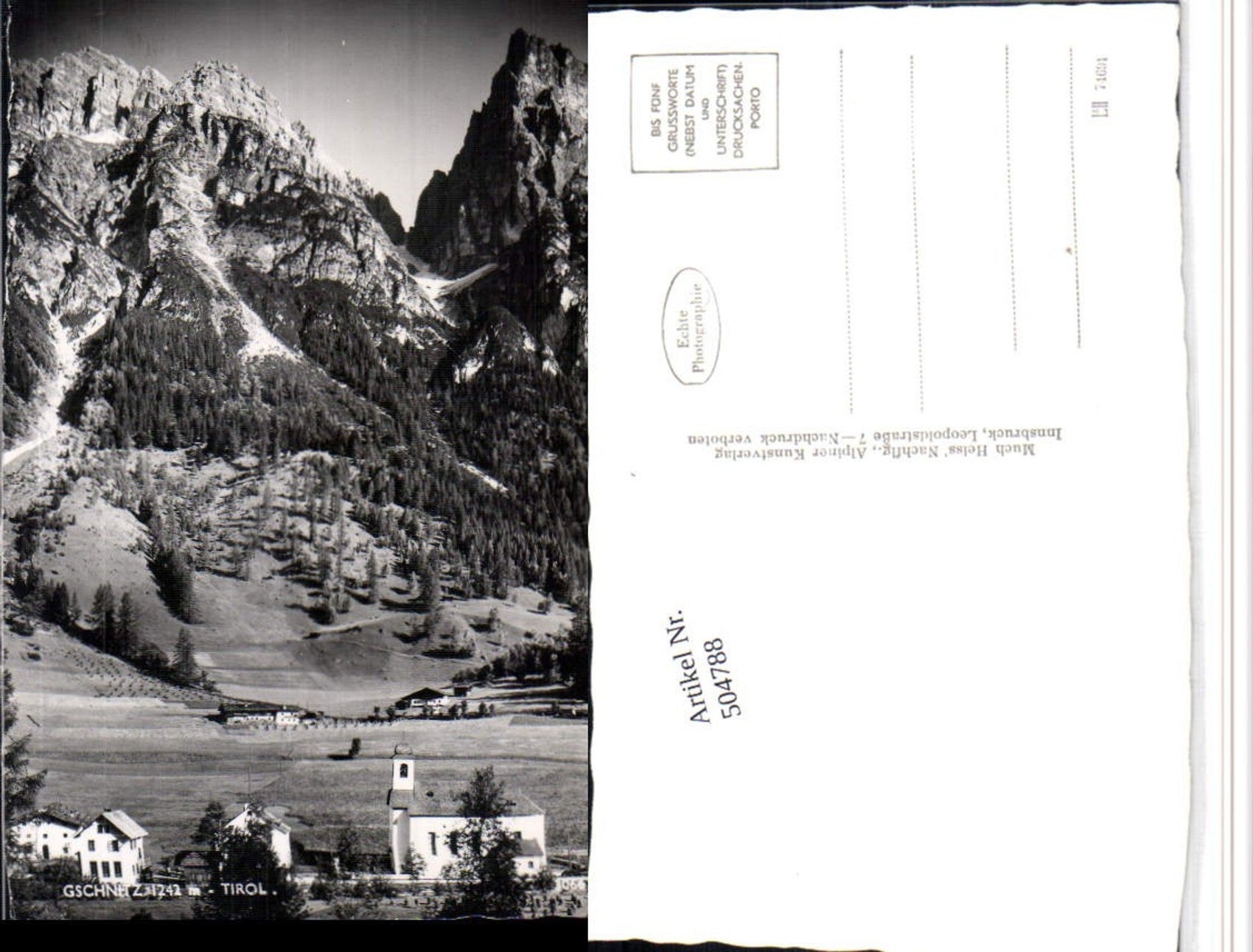 Alte Ansichtskarte – Old Postcard