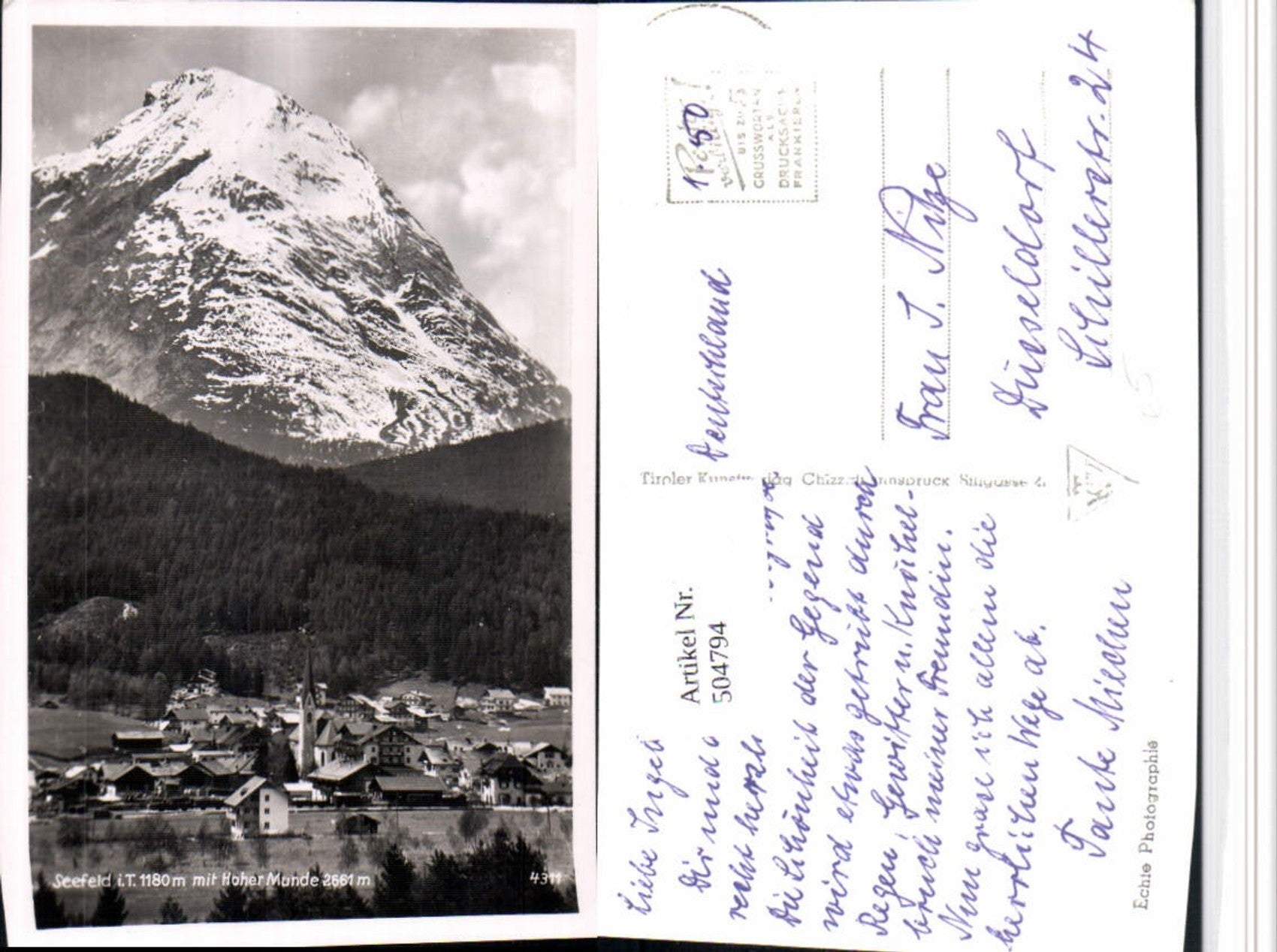Alte Ansichtskarte – Old Postcard