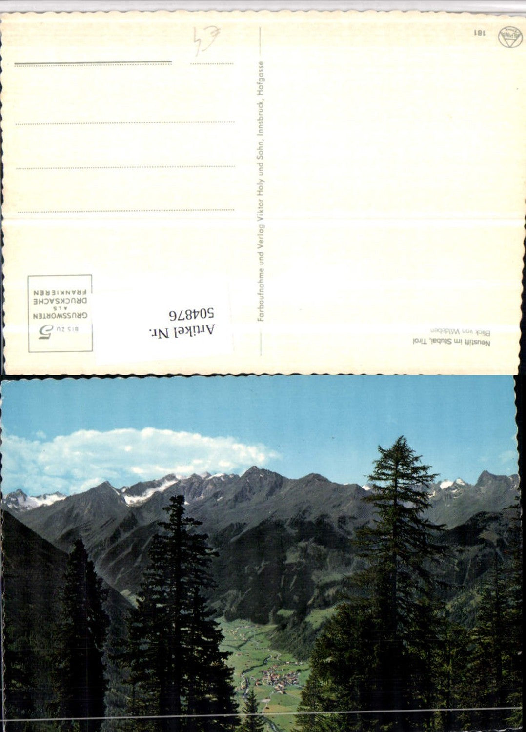 Alte Ansichtskarte – Old Postcard