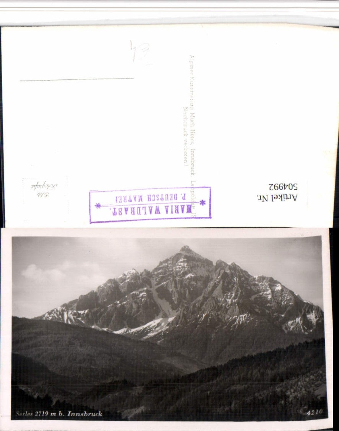 Alte Ansichtskarte – Old Postcard