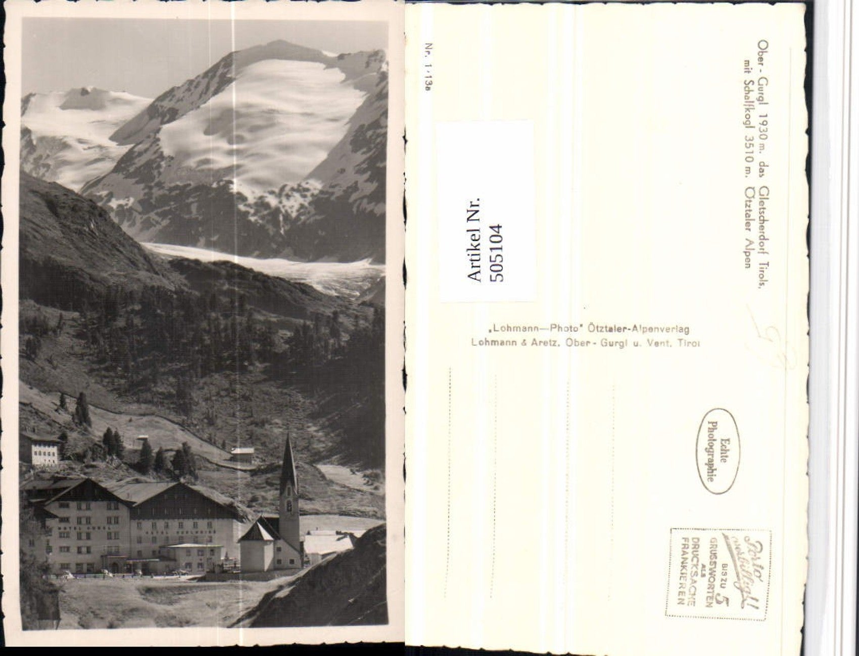 Alte Ansichtskarte – Old Postcard